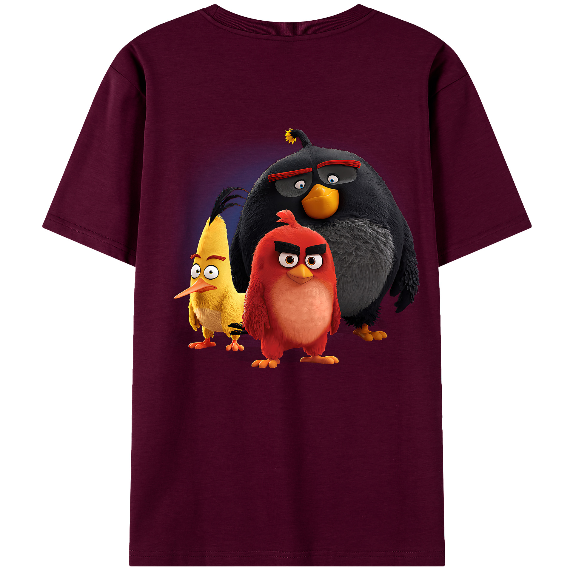 （画像用） Angry Birds アングリーバード レディース半袖Tシャツ(バックプリント)